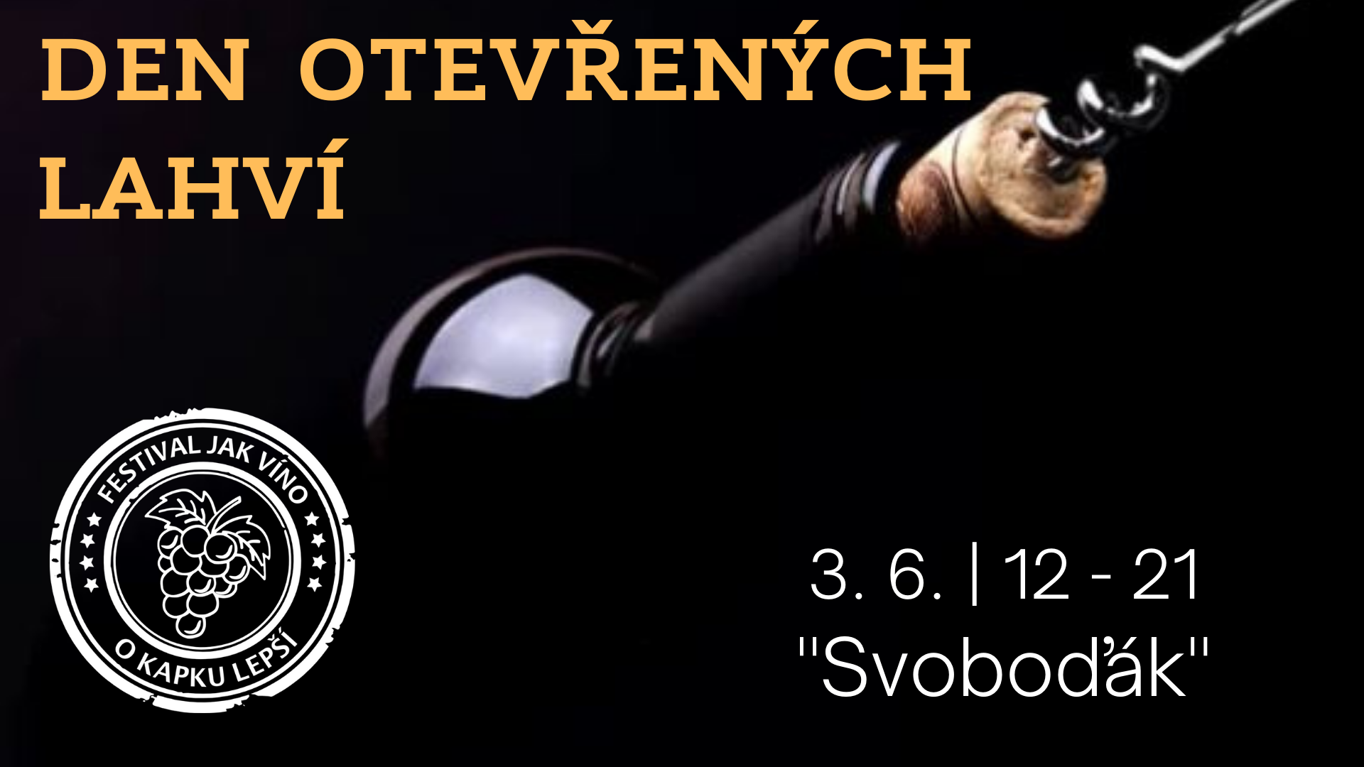 Festival jak víno – poprvé v Brně